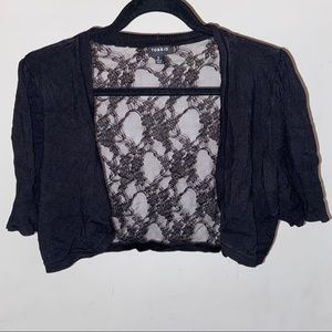 Torrid Black Lace Shrug